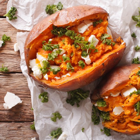 Батат з фетою