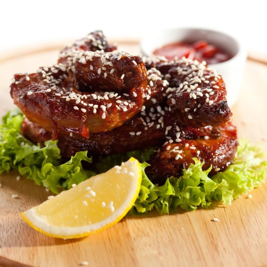 Курячі шийки з медом