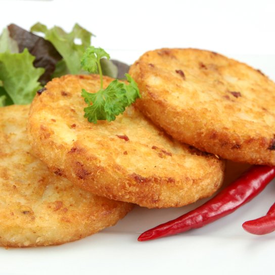 Хрусткі диски з картопляного фаршу