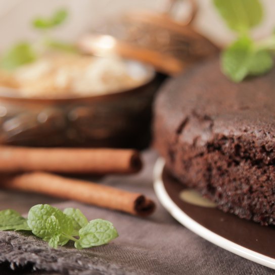 Торт з каштанами та шоколадом