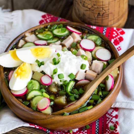 Окрошка з шинкою