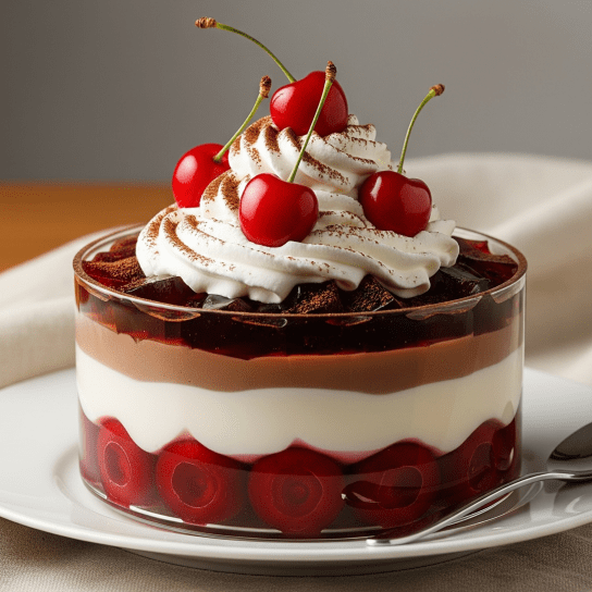 Желе "Шварцвальдське" з вишнею