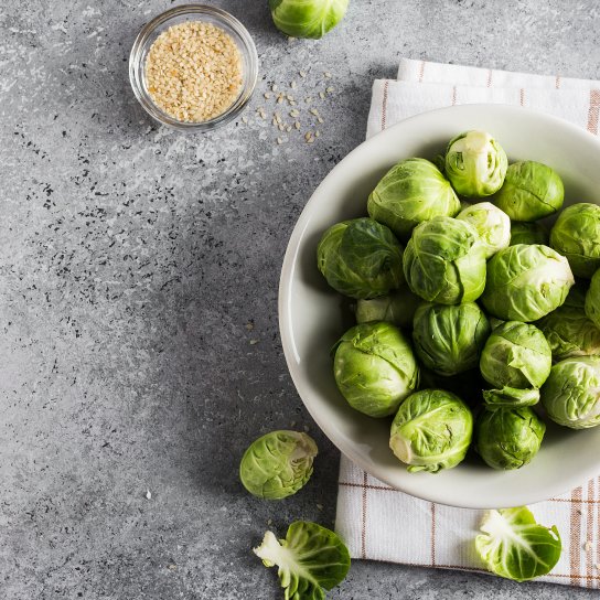 Брюссельська капуста на пару