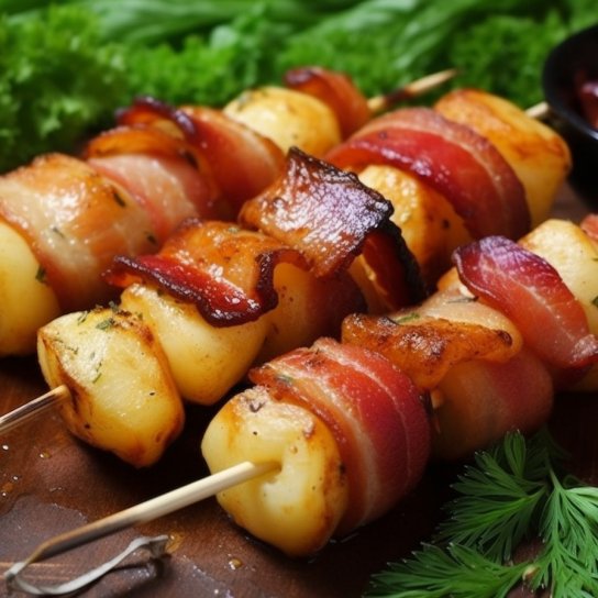 Шашлик із молодої картоплі