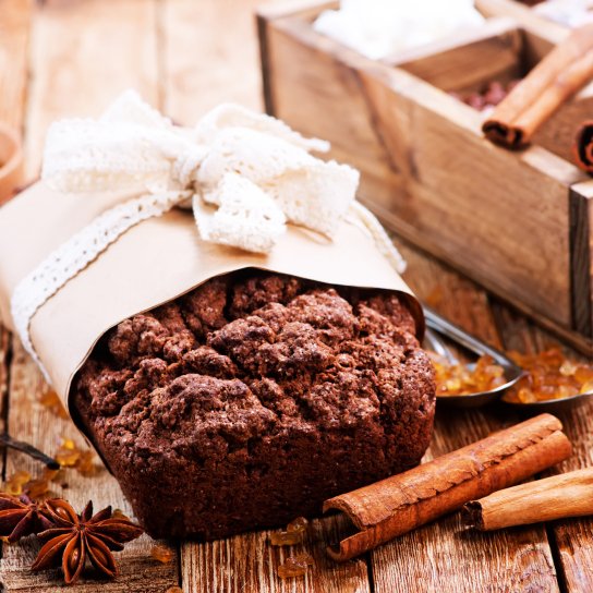 Кекс з какао і корицею