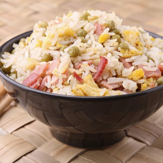 Рис з беконом