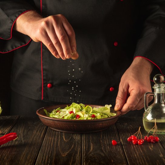 салат з капустою і калиною