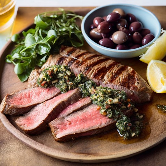 Ромштексы с каперсами на гриле