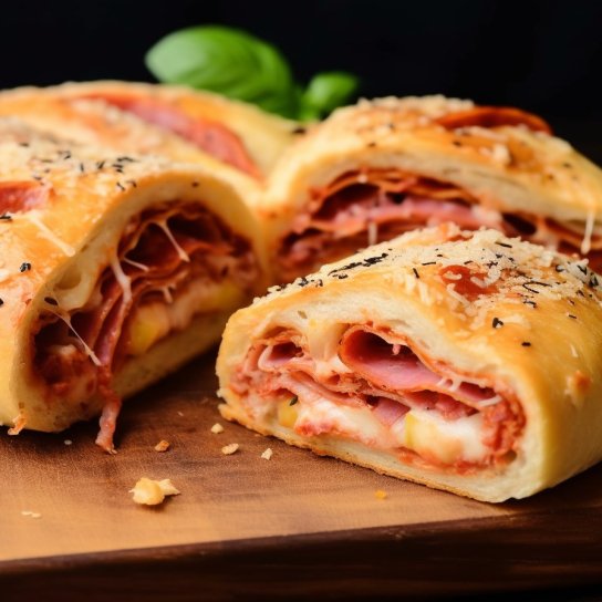 Піца-рулет для швидкого перекусу