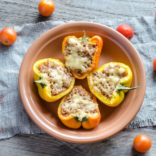 Перець, фарширований паштетом