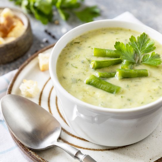 Суп зі стручкової квасолі