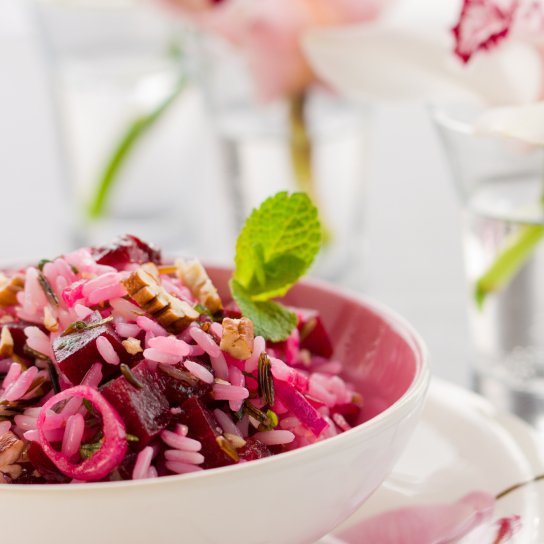 Салат з буряком і рисом