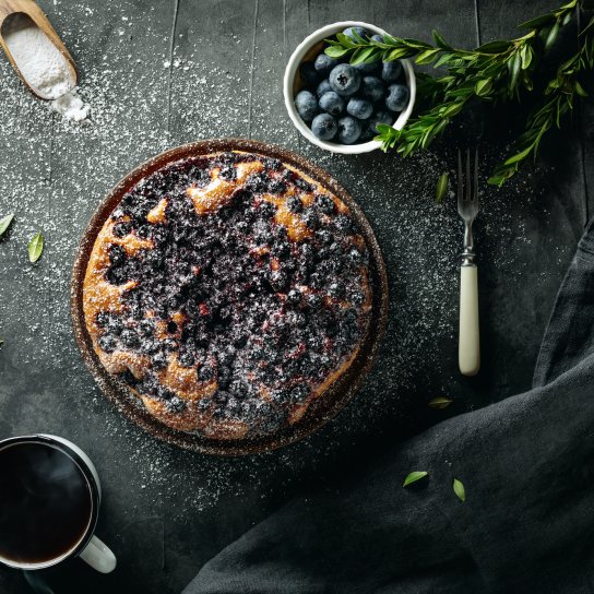 Пиріг з чорницею