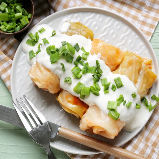 голубці з рисом і грибами