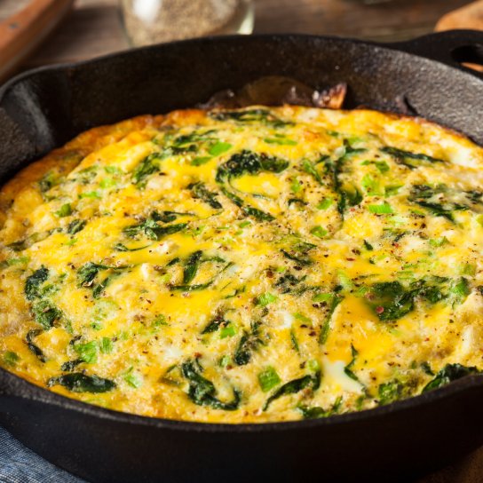 Омлет із зеленими овочами