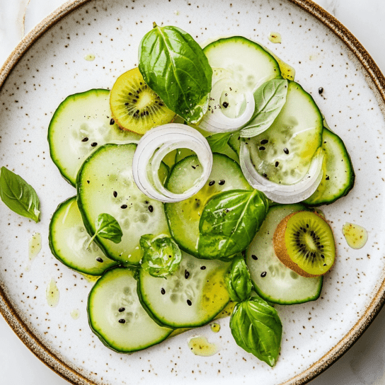 Карпачо з огірків і ківі