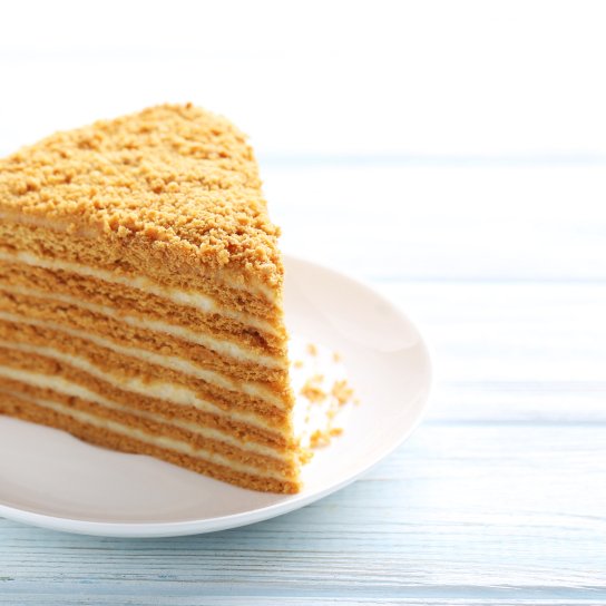 Торт зі згущенкою на сковороді