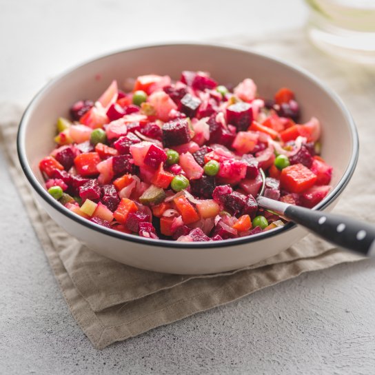 Винегрет с вареным нутом