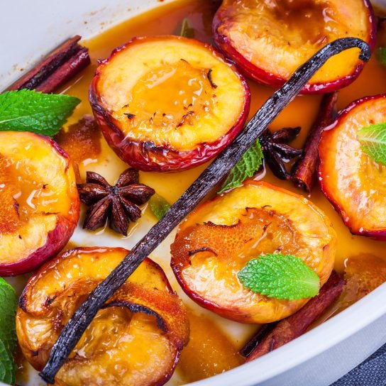 Запечені персики