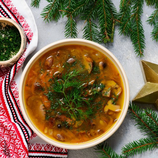 Пісна грибна юшка