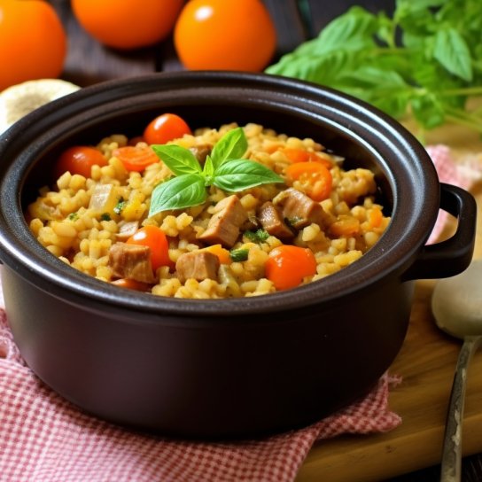 Перловая каша с мясом