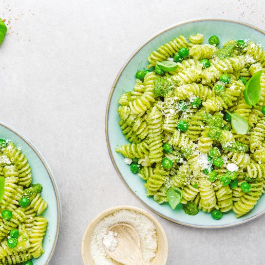 Паста з зеленим горошком