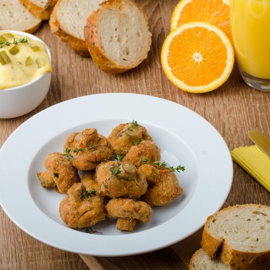 Смажені гриби в клярі