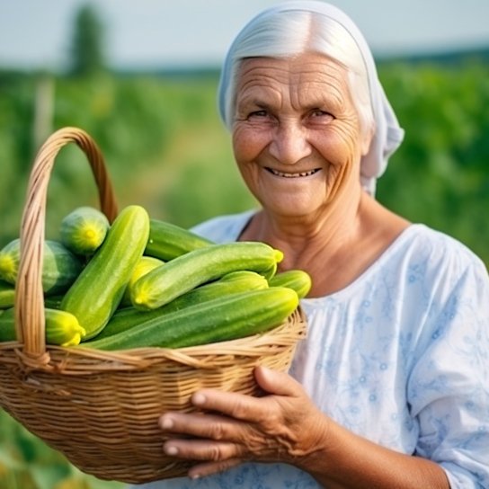 бабуся та кабачки