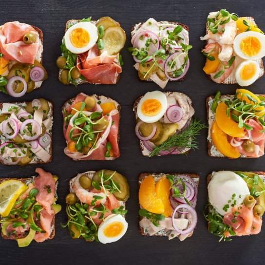 Канапки з яйцями