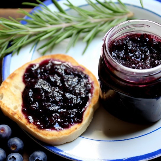 конфітюр із лохини з розмарином