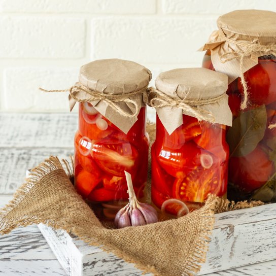 Консервовані помідори і перці в желе