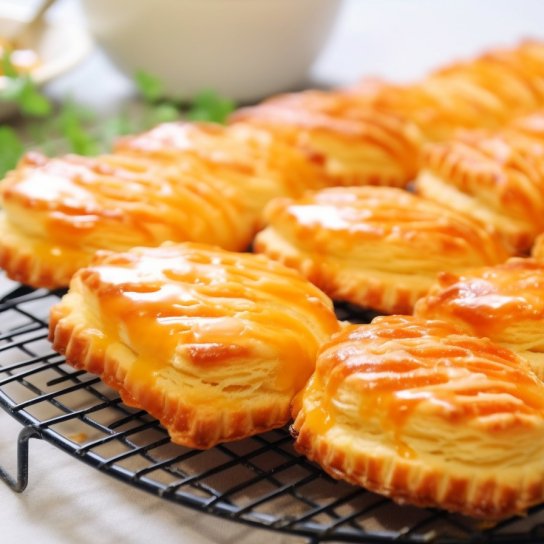 Листкове печиво з лимонною начинкою