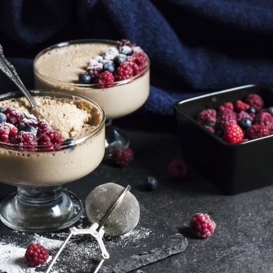 Десерт із ряжанки з желатином