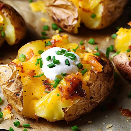 Запечена м'ята картопля