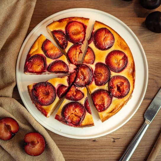 Сливовий пиріг без масла