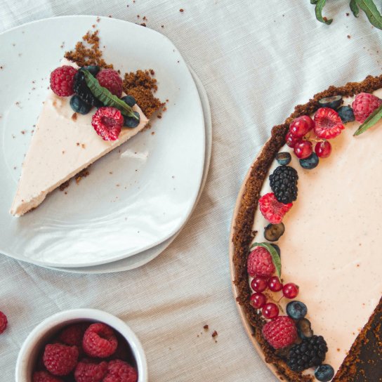 Чизкейк с ягодами