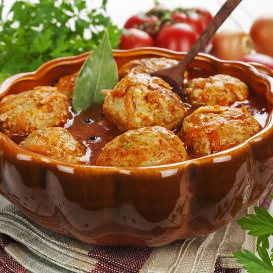 Цимес з курячими тюфтельками