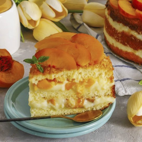 Персиковий торт