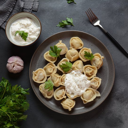 Пельмені зі змішаним фаршем