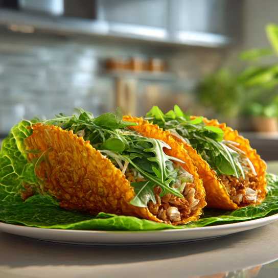Морквяні тако з куркою та руколою