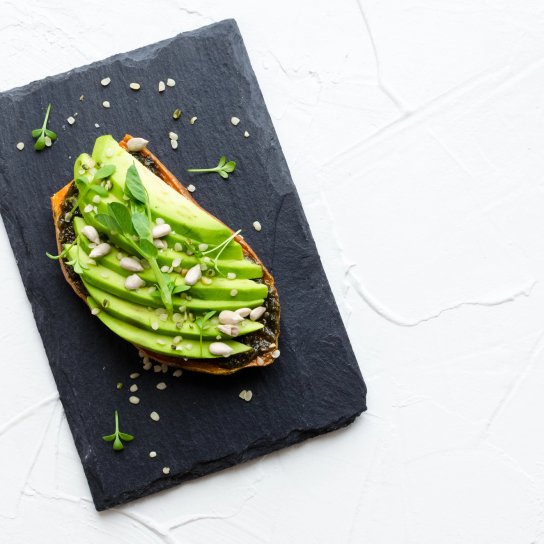 Авокадо-тост з бататом