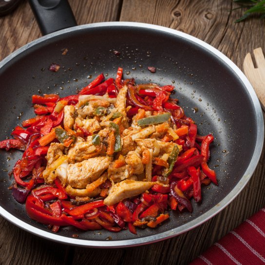 Филе индейки с перцем