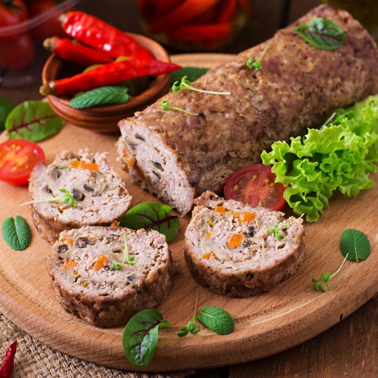 М’ясний хлібець з грибами