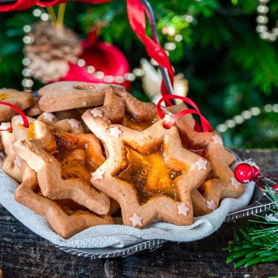 Вітражне печиво на Різдво