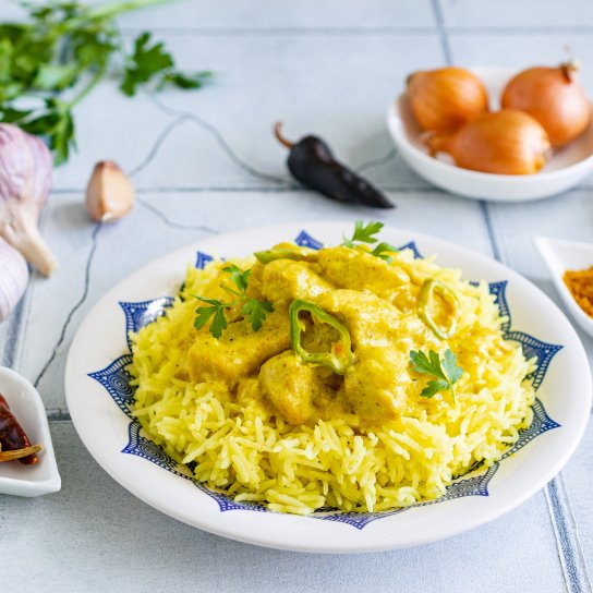 Курка карі з рисом басматі