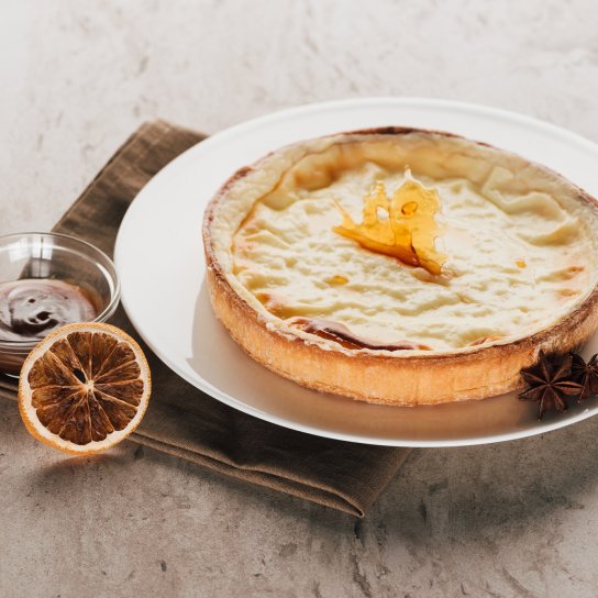 Ванільний флан-пиріг