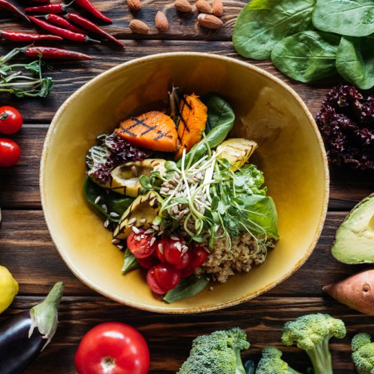 Постный салат