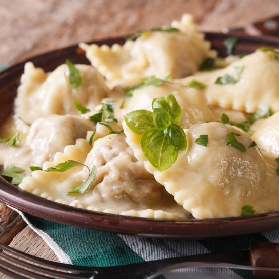 Равіолі зі шпинатом та сиром: