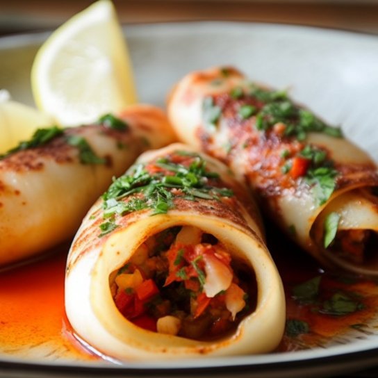 Фаршированные кальмары