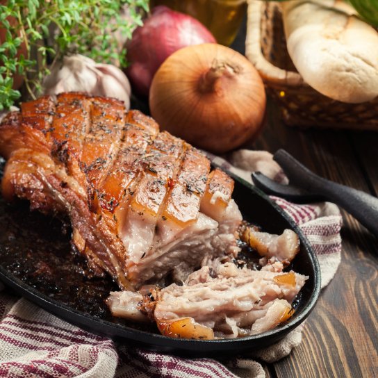 Запеченное сало